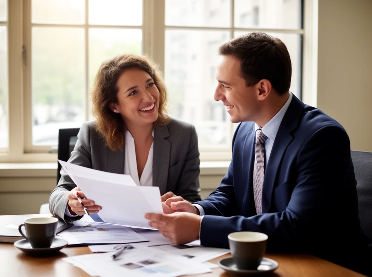 クライアントとの打ち合わせ
